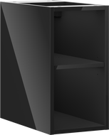 Mexen Box-A отворен шкаф с рафт 25 см, черен гланц - 91AX2-0250-470-0-70