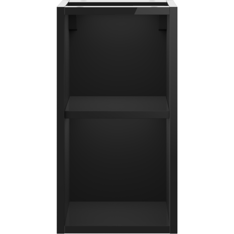 Mexen Box-A отворен шкаф с рафт 25 см, черен гланц - 91AX2-0250-470-0-70