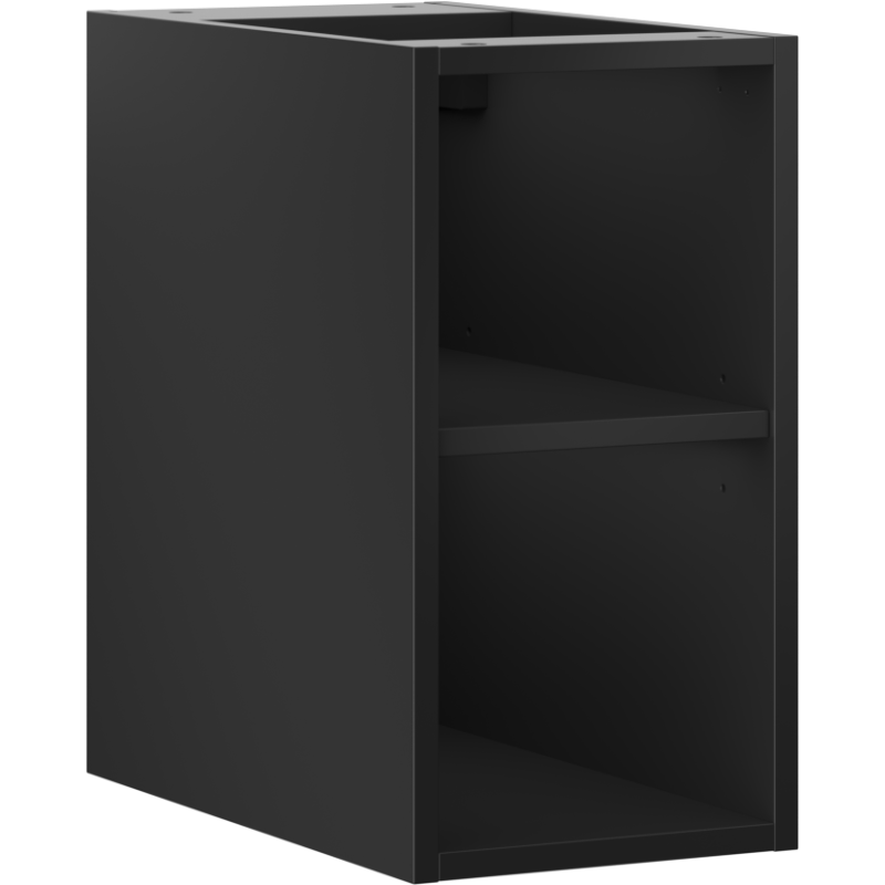 Mexen Box-A отворен шкаф с рафт 25 см, черно мат - 91AX2-0250-470-0-71