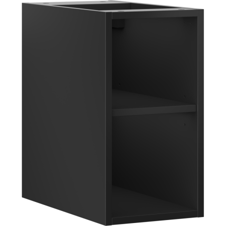 Mexen Box-A отворен шкаф с рафт 25 см, черно мат - 91AX2-0250-470-0-71
