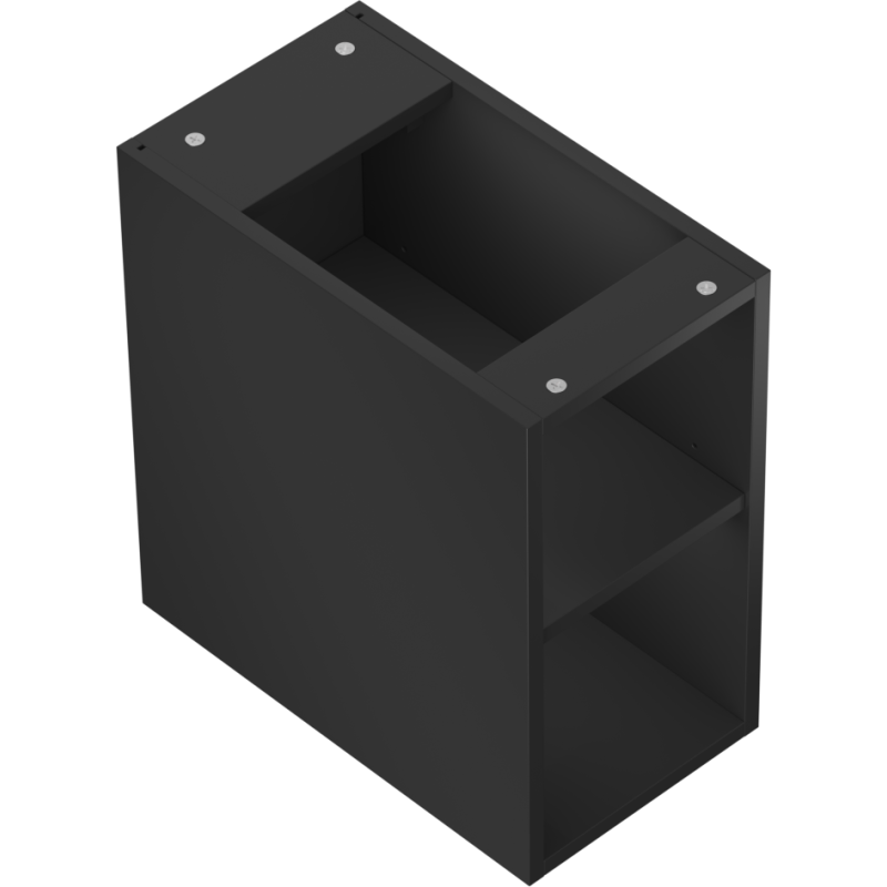 Mexen Box-A отворен шкаф с рафт 25 см, черен мат - 91AX2-0250-470-0-71