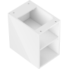 Mexen Box-A отворен шкаф с рафт 30 см, бял гланц - 91AX2-0300-470-0-00