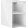 Mexen Box-A отворен шкаф с рафт 30 см, бял гланц - 91AX2-0300-470-0-00