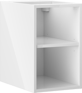 Mexen Box-A отворен шкаф с рафт 30 см, бял гланц - 91AX2-0300-470-0-00