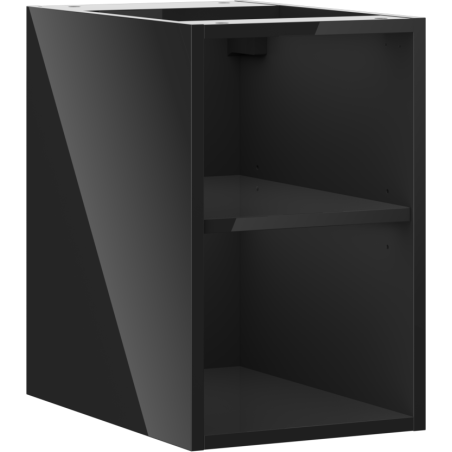 Mexen Box-A отворен шкаф с рафт 30 см, черен гланц - 91AX2-0300-470-0-70