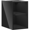 Mexen Box-A отворен шкаф с рафт 30 см, черен гланц - 91AX2-0300-470-0-70