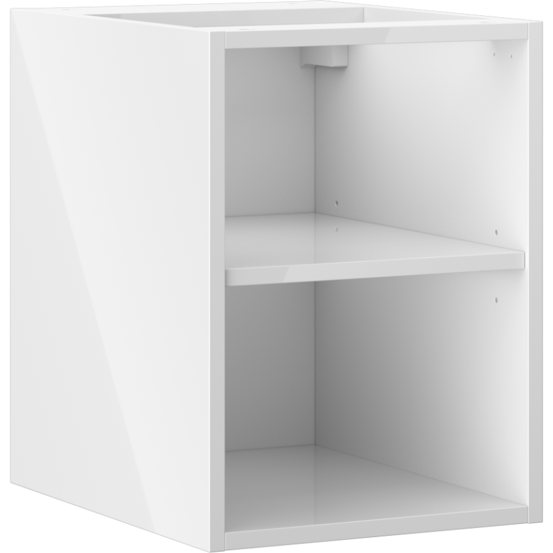 Mexen Box-A отворен шкаф с рафт 35 см, бял гланц - 91AX2-0350-470-0-00