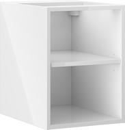 Mexen Box-A отворен шкаф с рафт 35 см, бял гланц - 91AX2-0350-470-0-00