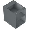 Mexen Box-A отворен шкаф с рафт 35 см, мат графит - 91AX2-0350-470-0-66