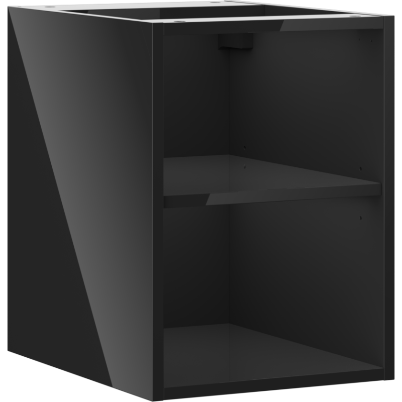 Mexen Box-A отворен шкаф с рафт 35 см, черен гланц - 91AX2-0350-470-0-70
