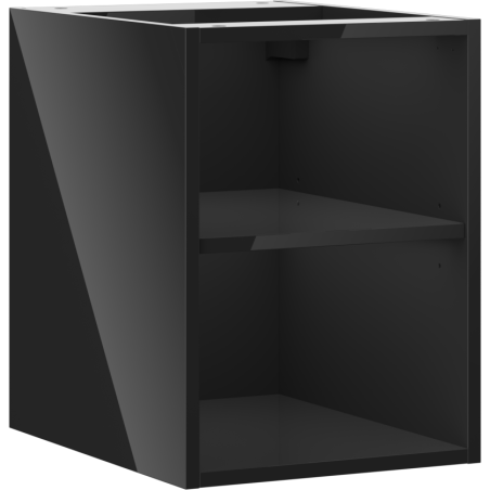 Mexen Box-A отворен шкаф с рафт 35 см, черен гланц - 91AX2-0350-470-0-70