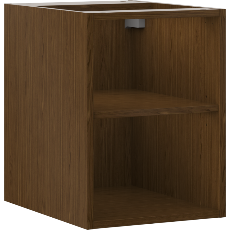 Mexen Box-A отворен шкаф с рафт 35 см, орех - 91AX2-0350-470-0-86