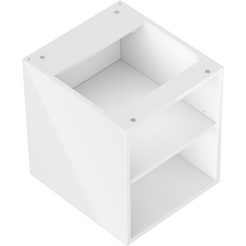 Mexen Box-A отворен шкаф с рафт 40 см, бял гланц - 91AX2-0400-470-0-00