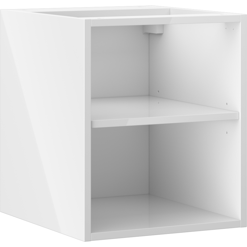Mexen Box-A Отворен шкаф с рафт 40 см, бял гланц - 91AX2-0400-470-0-00