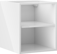 Mexen Box-A Отворен шкаф с рафт 40 см, бял гланц - 91AX2-0400-470-0-00