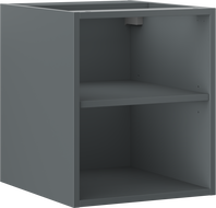 Mexen Box-A отворен шкаф с рафт 40 см, графит мат - 91AX2-0400-470-0-66
