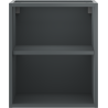 Mexen Box-A отворен шкаф с рафт 40 см, графит мат - 91AX2-0400-470-0-66