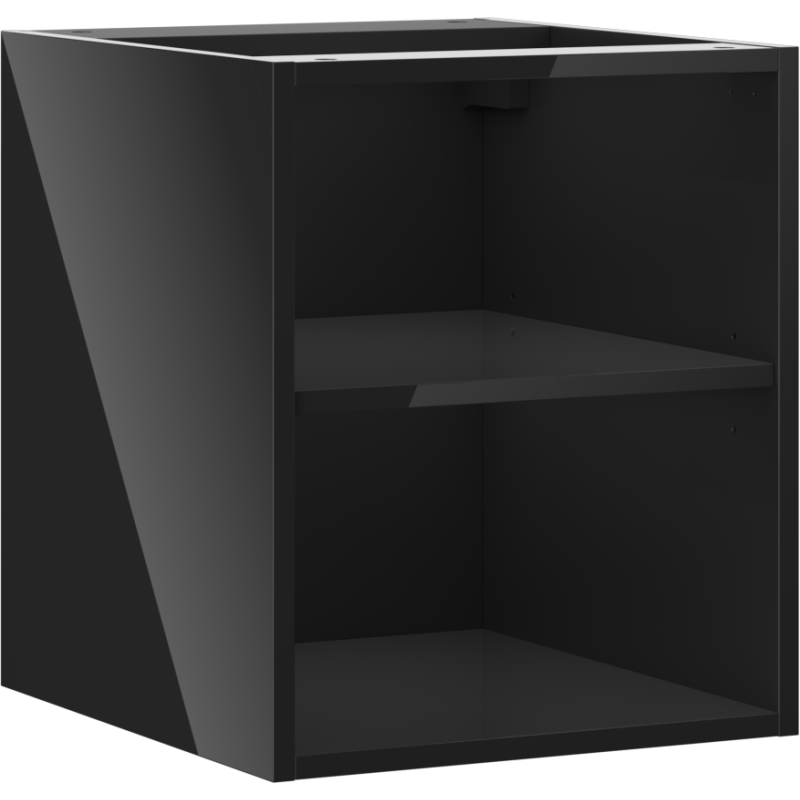 Mexen Box-A отворен шкаф с рафт 40 см, черен гланц - 91AX2-0400-470-0-70