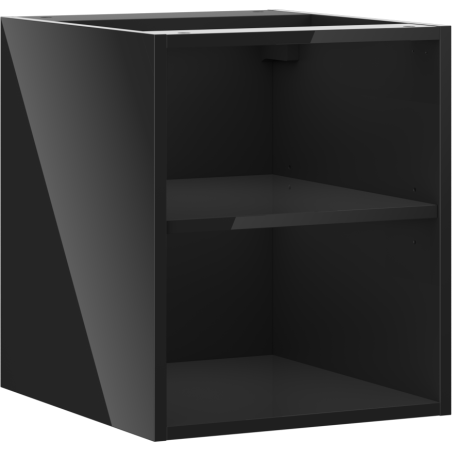 Mexen Box-A отворен шкаф с рафт 40 см, черен гланц - 91AX2-0400-470-0-70