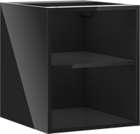 Mexen Box-A отворен шкаф с рафт 40 см, черен гланц - 91AX2-0400-470-0-70