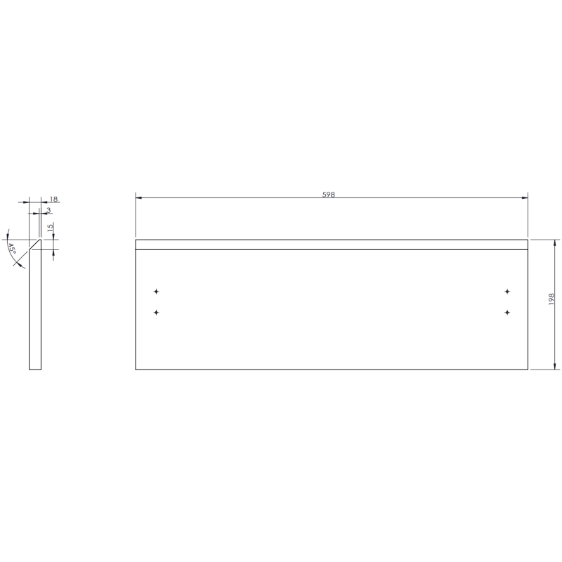 Mexen Orio шкафче за баня с мивка 60 см, 1 чекмедже, мат графит - 91A10-06023-1-BF66