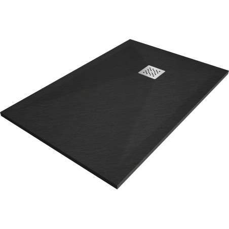 Mexen Stone+ композитен душ кабина правоъгълна 100 x 90 см, черен - 44709010