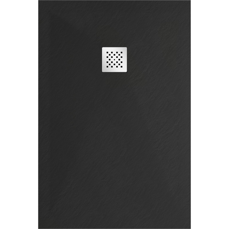 Mexen Stone+ правоъгълно композитно душ-конче 110 x 90 см, черно - 44709011