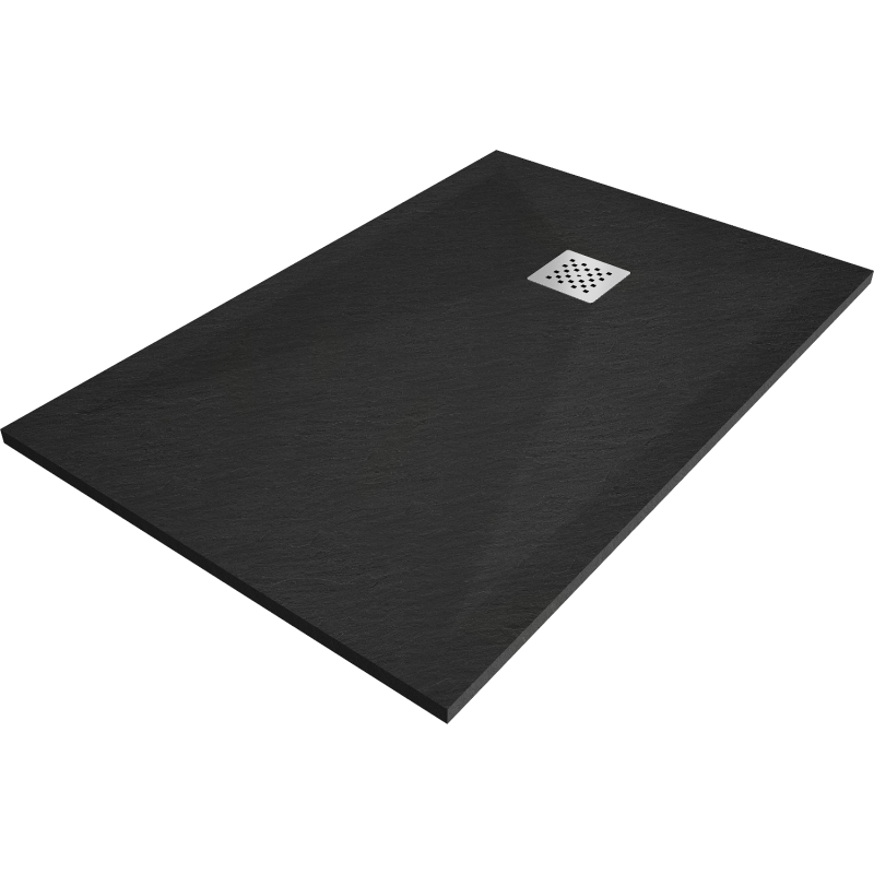 Mexen Stone+ композитен душ капак правоъгълен 120 x 90 см, черен - 44709012
