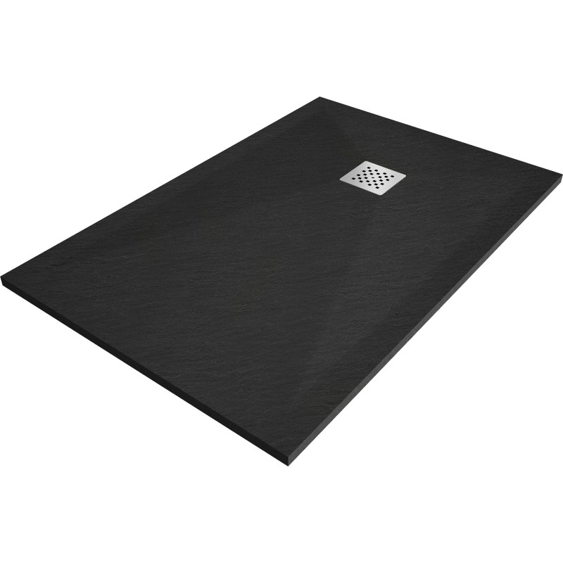 Mexen Stone+ правоъгълно композитно душово корито 130 x 90 см, черно - 44709013