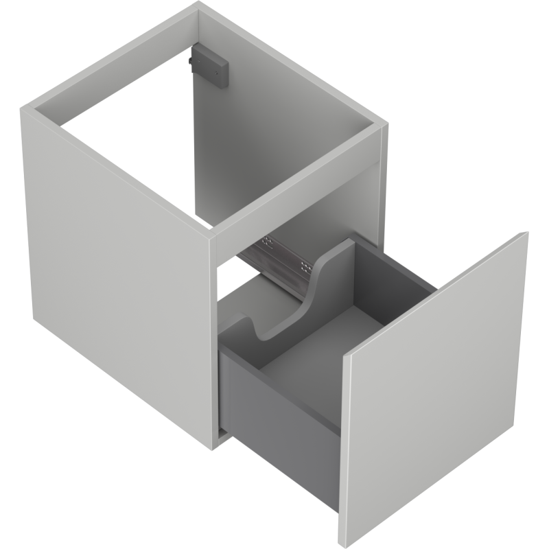 Mexen Orio шкаф за баня за умивалник 40 см, 1 чекмедже, сив мат - 91A10-04047-1-BF62