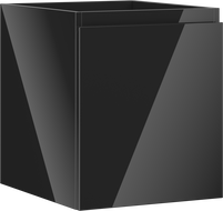 Mexen Orio шкаф за баня под мивка 40 см, 1 чекмедже, черен гланц - 91A10-04047-1-BF70