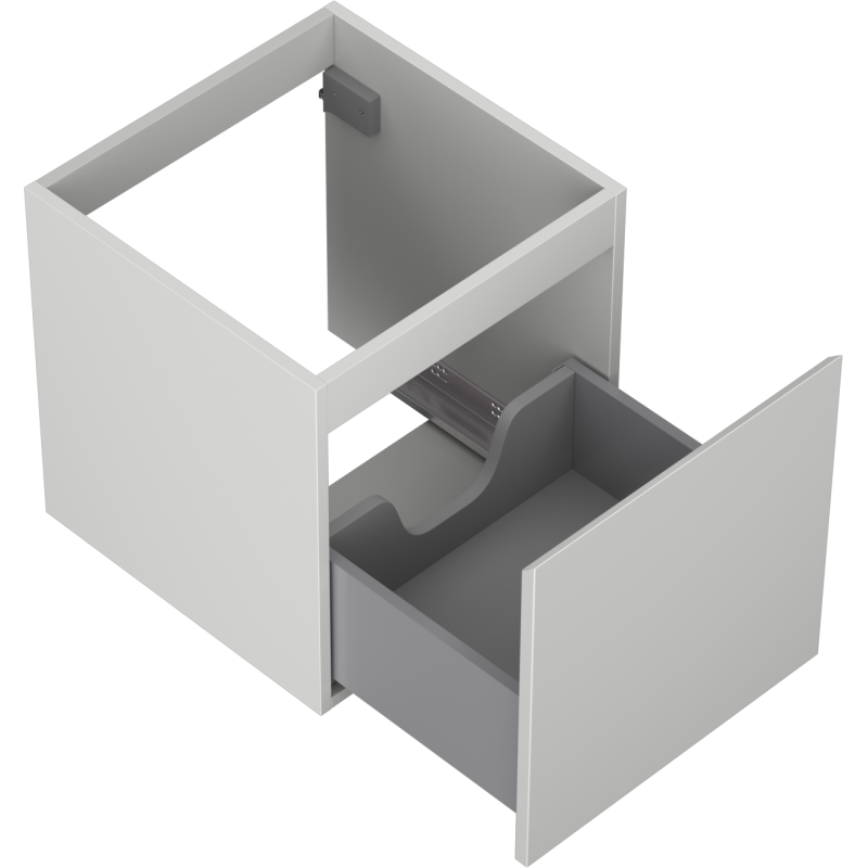Mexen Orio шкаф за баня под умивалник 45 cm, 1 чекмедже, сив мат - 91A10-04547-1-BF62