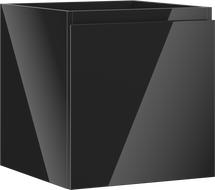 Mexen Orio шкаф за баня под умивалник 45 см, 1 чекмедже, черен гланц - 91A10-04547-1-BF70