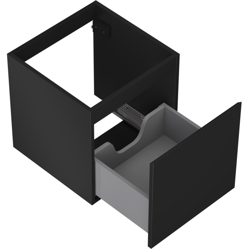 Mexen Orio шкафче за баня под мивка 45 см, 1 чекмедже, черно матово