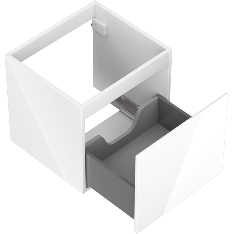Mexen Orio шкаф за баня под мивка 50 см, 1 чекмедже, бял гланц - 91A10-05047-1-BF00