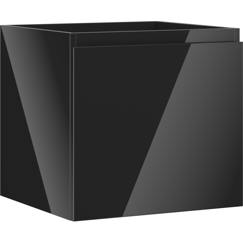 Mexen Orio шкафче за баня под мивка 50 см, 1 чекмедже, черен гланц - 91A10-05047-1-BF70