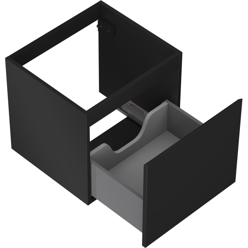 Mexen Orio баня шкаф под мивка 50 см, 1 чекмедже, черен мат - 91A10-05047-1-BF71