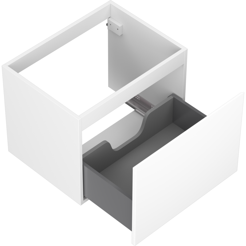 Mexen Orio шкаф за баня под мивка 60 см, 1 чекмедже, бял мат - 91A10-06047-1-BF01