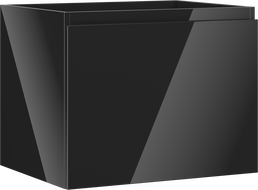 Mexen Orio шкаф за баня под умивалник 60 см, 1 чекмедже, черен гланц - 91A10-06047-1-BF70