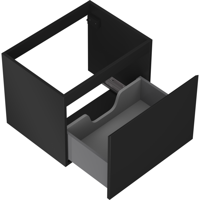 Mexen Orio шкаф за баня за мивка 60 см, 1 чекмедже, черен мат - 91A10-06047-1-BF71