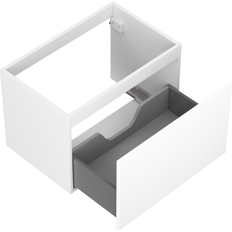 Mexen Orio шкаф за баня с умивалник 70 см, 1 чекмедже, бял мат - 91A10-07047-1-BF01