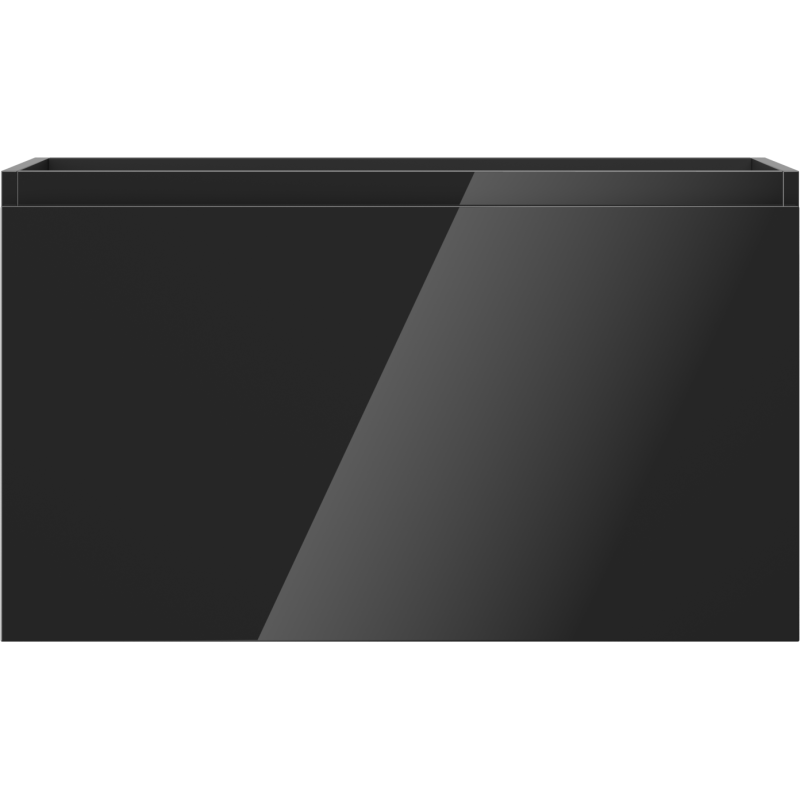 Mexen Orio шкаф за баня с мивка 80 см, 1 чекмедже, черен гланц - 91A10-08047-1-BF70