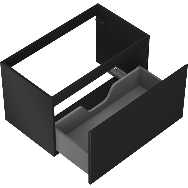 Mexen Orio шкаф за баня подумивалник 80 см, 1 чекмедже, черен мат - 91A10-08047-1-BF71