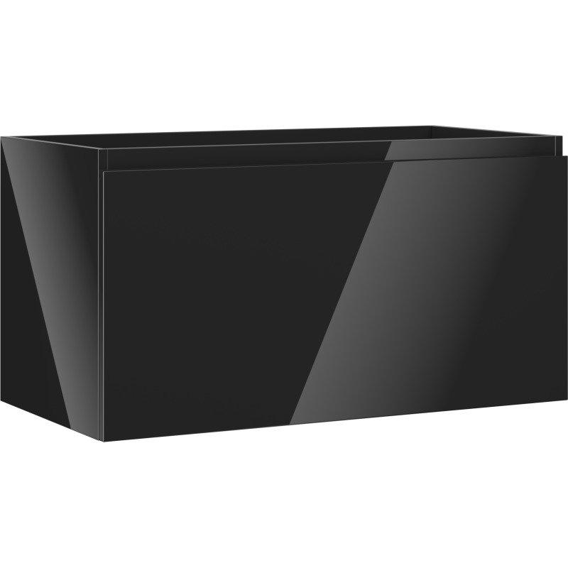 Mexen Orio шкаф за мивка 90 см, 1 чекмедже, черен гланц - 91A10-09047-1-BF70