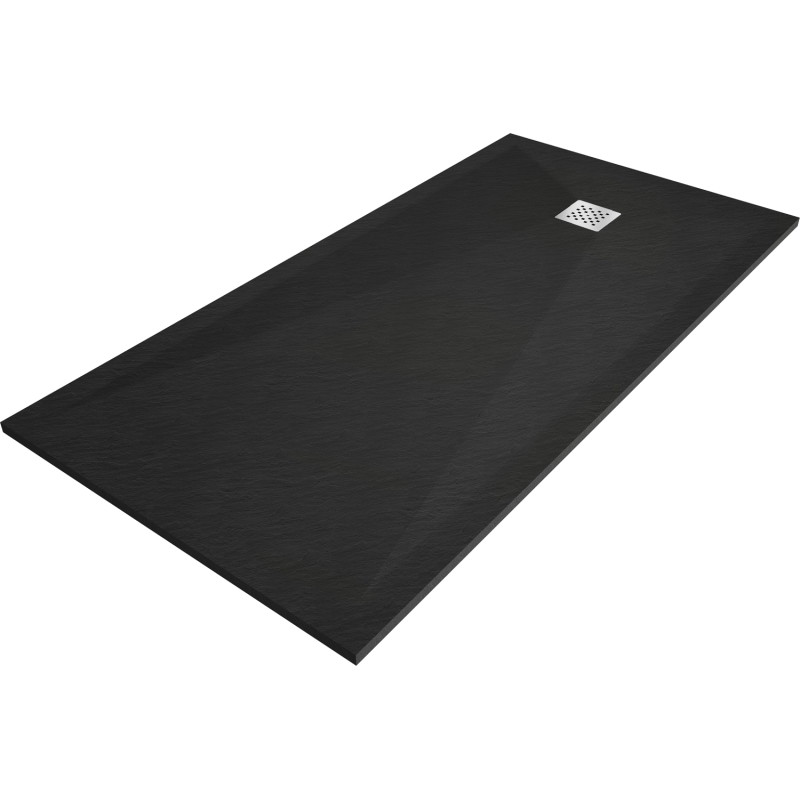 Mexen Stone+ правоъгълно композитно корито за душ 180 x 100 см, черно - 44701018