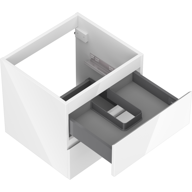 Mexen Orio шкаф за баня под умивалник 50 см, 2 чекмеджета, бял гланц