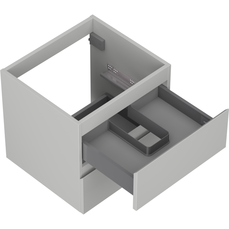 Mexen Orio шкаф за баня за мивка 50 см, 2 чекмеджета, сив мат - 91A10-05047-2-BFF62
