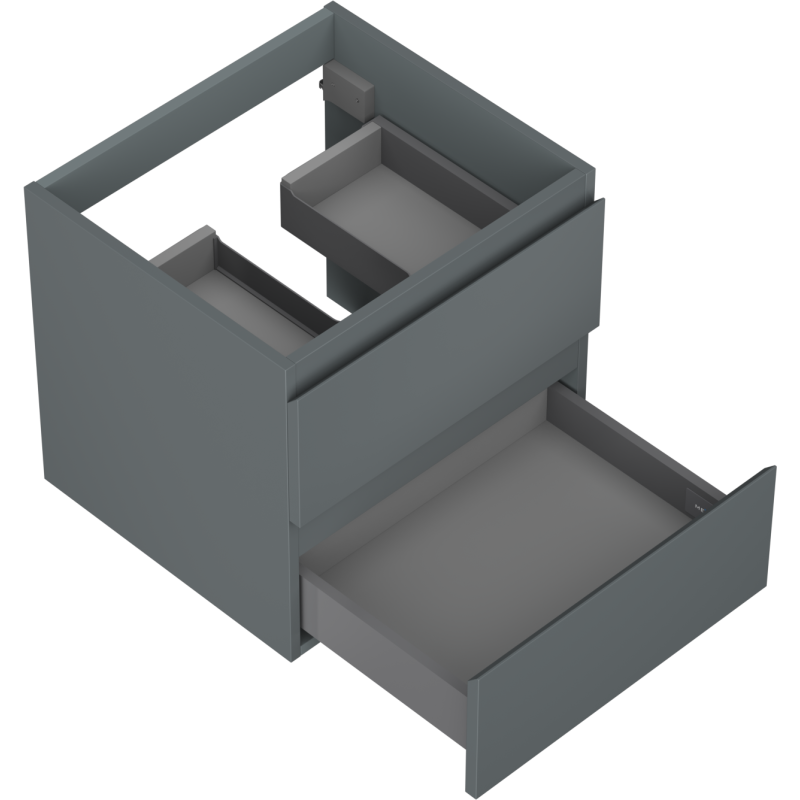 Mexen Orio шкаф за баня под мивка 50 см, 2 чекмеджета, графит мат - 91A10-05047-2-BFF66
