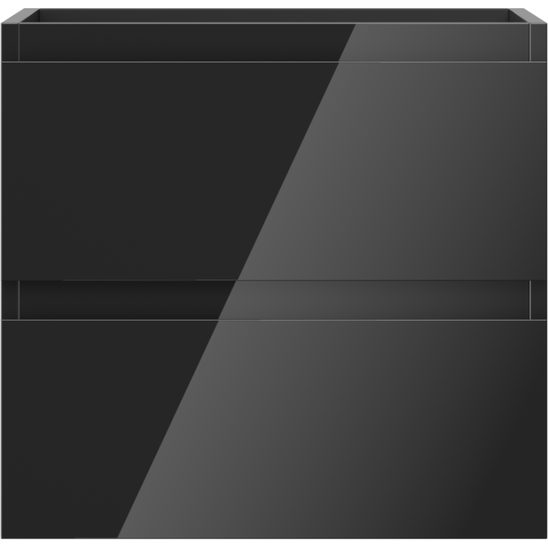 Mexen Orio баня шкаф под мивка 50 см, 2 чекмеджета, черен гланц - 91A10-05047-2-BFF70