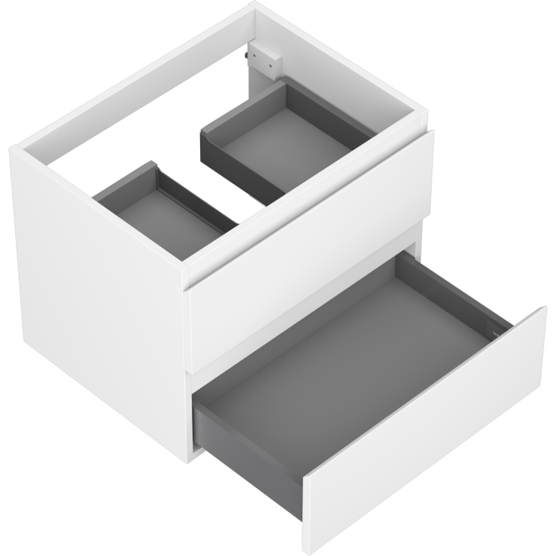 Mexen Orio шкаф за баня за мивка 60 см, 2 чекмеджета, бял мат - 91A10-06047-2-BFF01